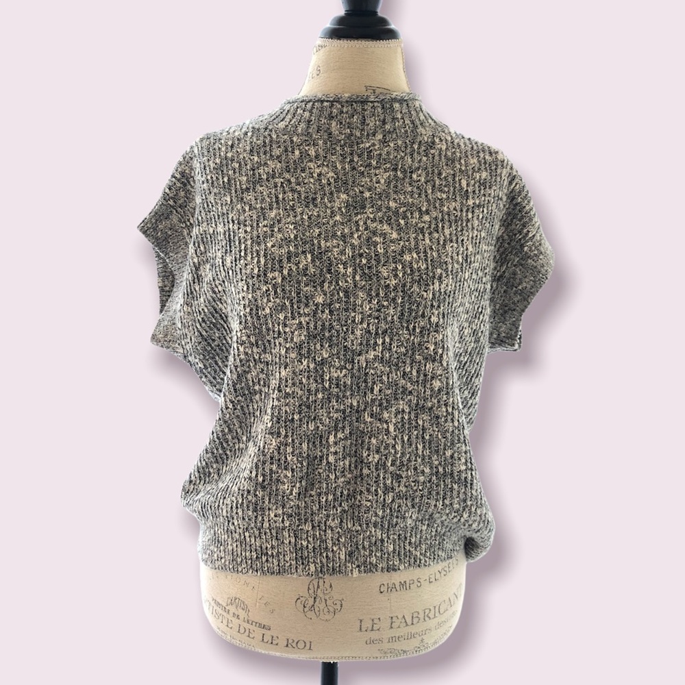 Anthropologie Knitted Short Sleeve Dolman Sleeve Field Flower